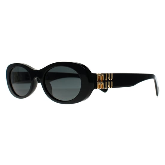 Miu Miu Oval Womens Negro Gris Oscuro MU06ZS - Image 2