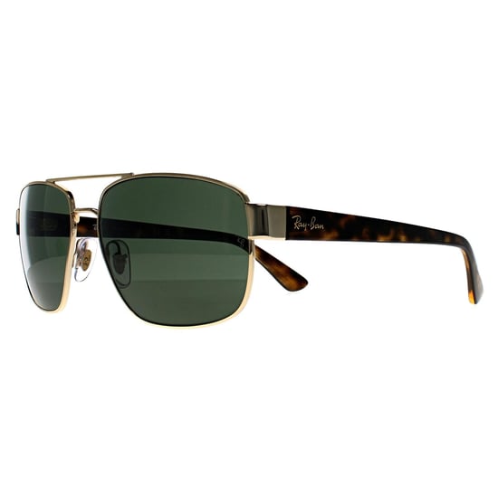 Ray-Ban Rectángulo Unisex Pulido Arista Oro G-15 Verde RB3663 - Image 2