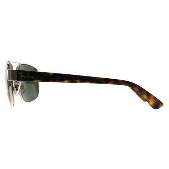 Ray-Ban Rectángulo Unisex Pulido Arista Oro G-15 Verde RB3663 - Image 3