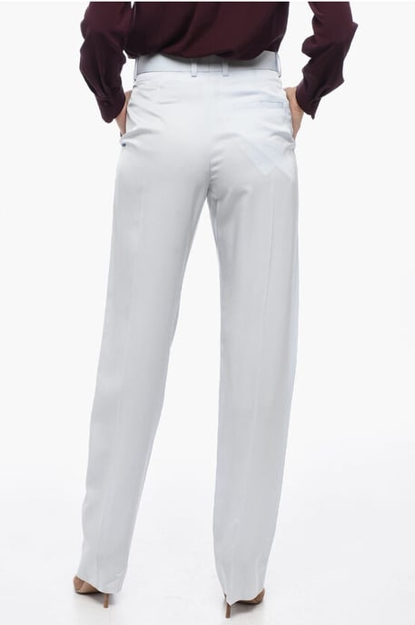 Pantalones rectos FLUID en azul claro - Image 2