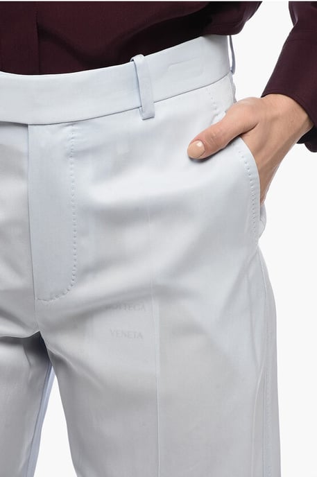 Pantalones rectos FLUID en azul claro - Image 3