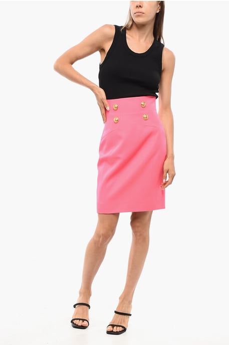 Longuette de lana con diseño cruzado en color rosa - Image 4