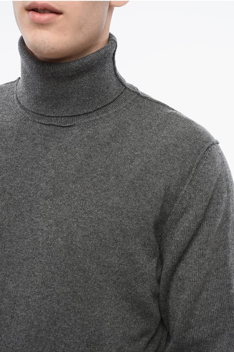 Suéter de cuello alto de cachemira gris MM4 MM14 - Image 3