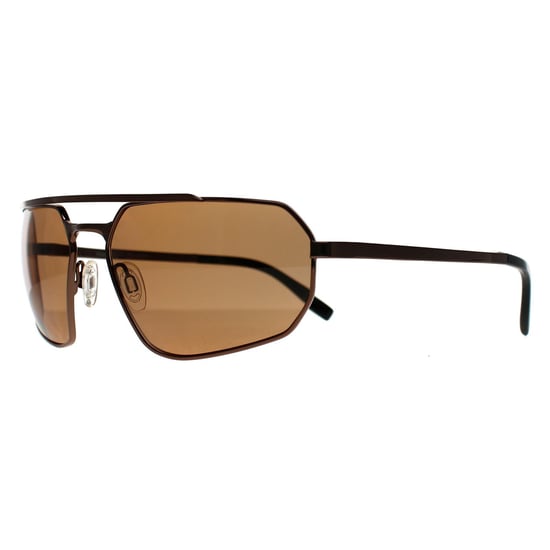 Serengeti Rectangle Mens Shiny Bronze Saturn Polarized Drivers Photochromic Hinkley - Image 2