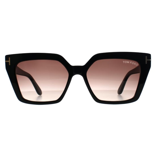 Tom Ford Cat Eye Mujer Negro Púrpura Marrón Brillante Gradiente Winona FT1030 - Image 1