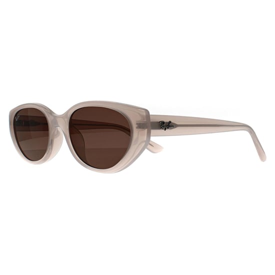 Ray-Ban Oval Womens Pulido Opal Beige Marrón Oscuro RB4457D Bio Based - Image 2