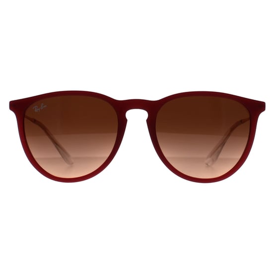 Ray-Ban Redonda Mujer Goma Pulida Violeta Rosa Gradiente Marrón RB4171 Erika - Image 1