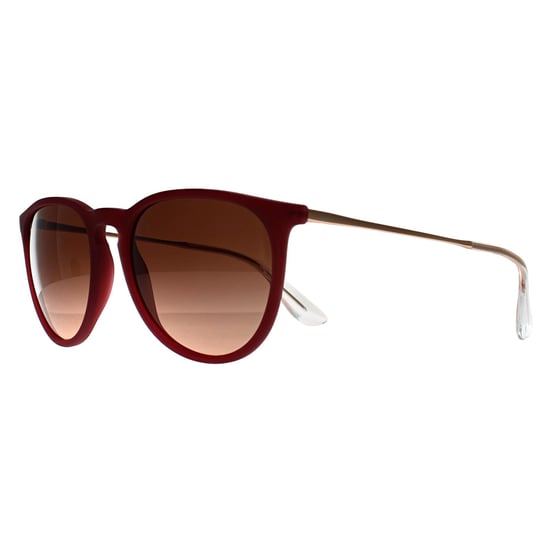 Ray-Ban Redonda Mujer Goma Pulida Violeta Rosa Gradiente Marrón RB4171 Erika - Image 2