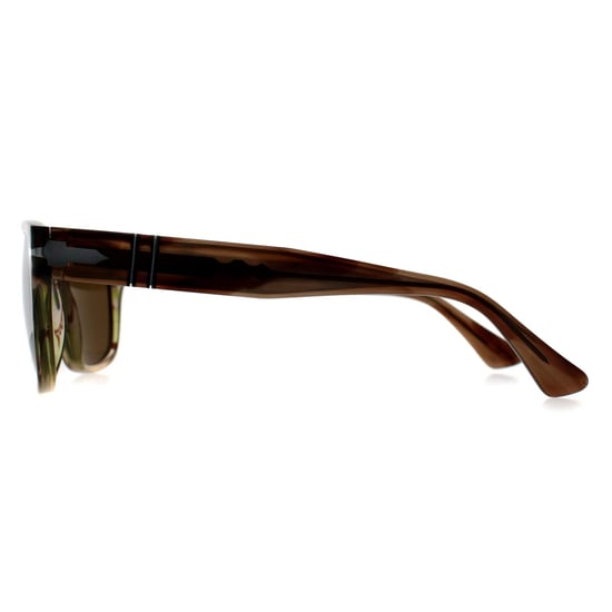 Persol Cuadradas Hombre Rayas Marrón Verde Marrón Polarizadas PO3341S - Image 3