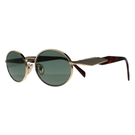 Prada Oval Womens Oro Pálido Verde Oscuro PR65ZS - Image 2