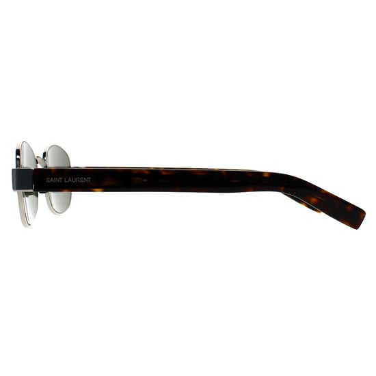 Saint Laurent Ovalado Unisex Plata Habana Gris SL 706 - Image 3