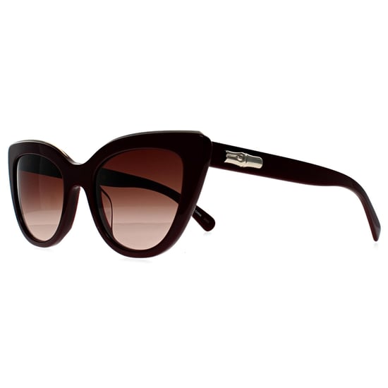 Longchamp Cat Eye Mujer Burdeos Marrón Degradado LO686S - Image 2
