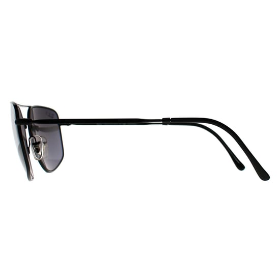 Ray-Ban Rectangle Unisex Negro Pulido Plata Polarizado RB3666 - Image 3