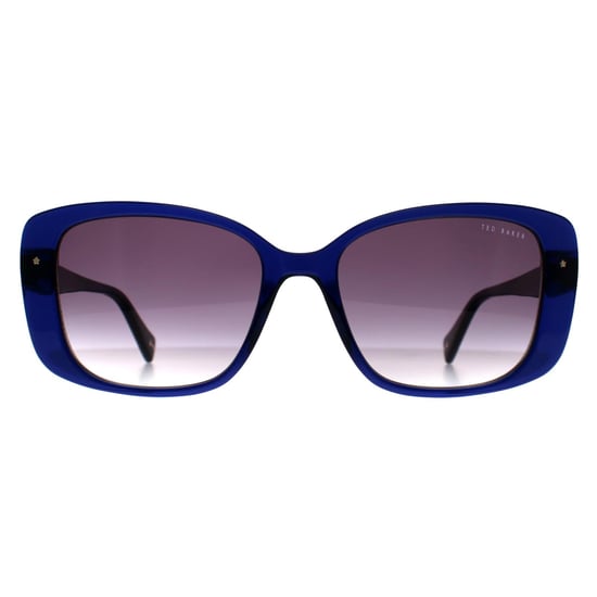 Ted Baker Cuadrado Womens Cristal Brillante Azul Marino Gris Gradiente TB1740 Penelope - Image 1