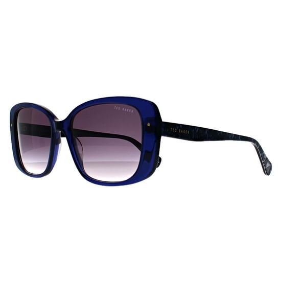 Ted Baker Cuadrado Womens Cristal Brillante Azul Marino Gris Gradiente TB1740 Penelope - Image 2