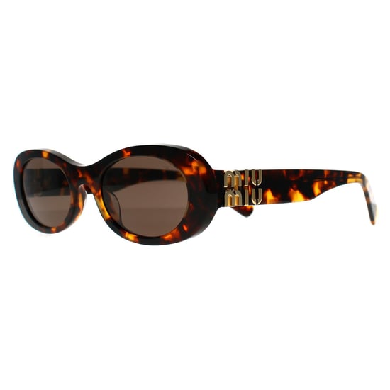 Miu Miu Oval Womens Havana Marrón Oscuro MU06ZS - Image 2