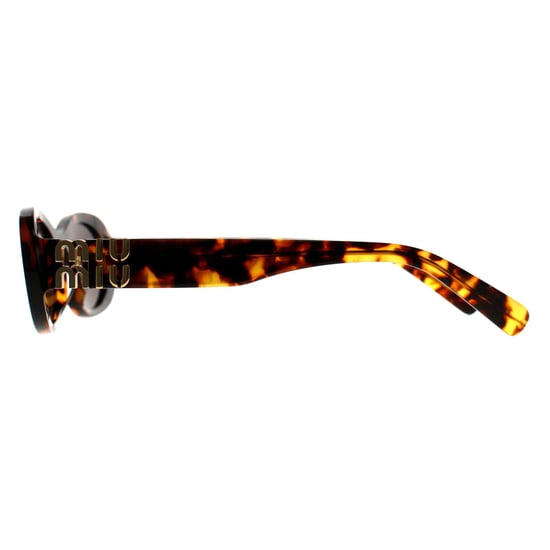 Miu Miu Oval Womens Havana Marrón Oscuro MU06ZS - Image 3