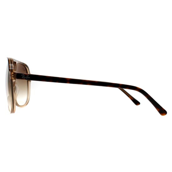 Ray-Ban Cuadradas Hombre Habana Pulido Sobre Transparente Marrón Claro Gradiente Bill RB2198 - Image 3