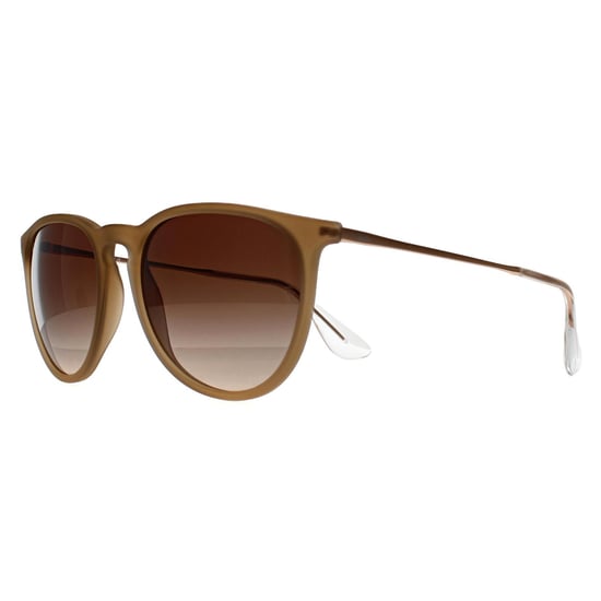 Ray-Ban Redonda Mujer Goma Pulida Beige Gradiente Marrón RB4171 Erika - Image 2