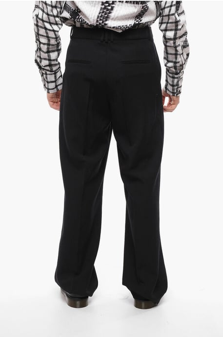Pantalones holgados de corte relajado en negro - Image 2