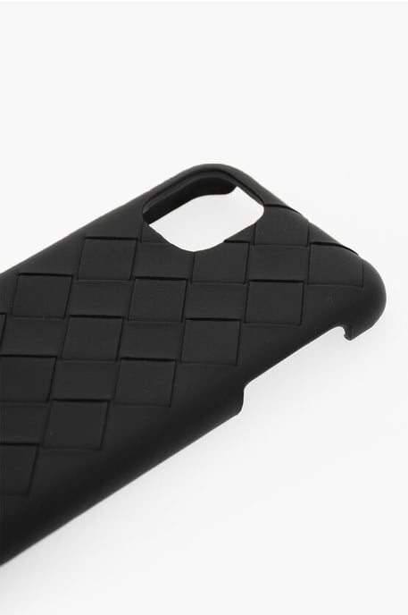 Funda de piel Intreccio para iPhone 11 en color negro - Image 2