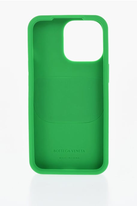 Funda trenzada para iPhone 13 Pro con soporte para Airpods en verde - Image 2