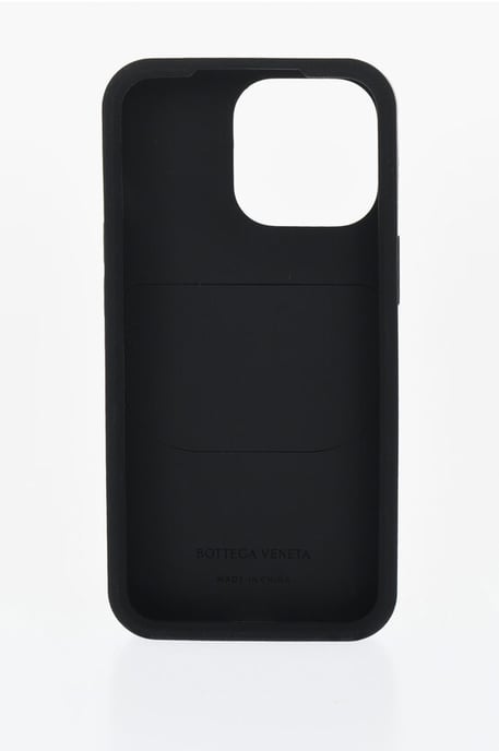 Funda trenzada para iPhone 13 Pro con soporte para AirPods en color negro - Image 2