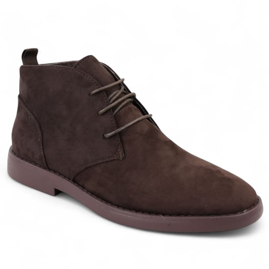 Botas chukka de ante marrón premium estilo desierto para hombre - Image 2