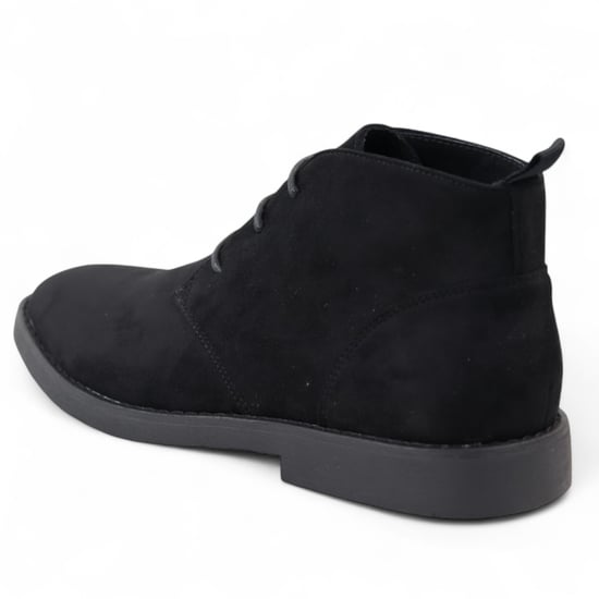 Botas chukka de ante estilo desierto premium negras para hombre - Image 5