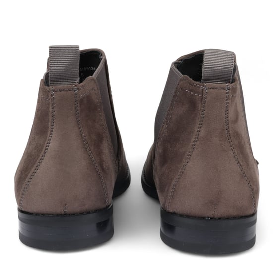 Botas Chelsea de ante gris para hombre, sin cordones y forradas en piel auténtica - Image 6