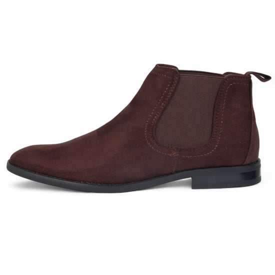Botas Chelsea de ante Bown para hombre, sin cordones, forradas en piel auténtica - Image 1