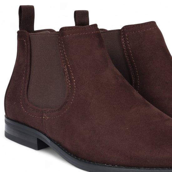 Botas Chelsea de ante Bown para hombre, sin cordones, forradas en piel auténtica - Image 4