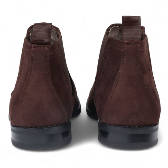 Botas Chelsea de ante Bown para hombre, sin cordones, forradas en piel auténtica - Image 5