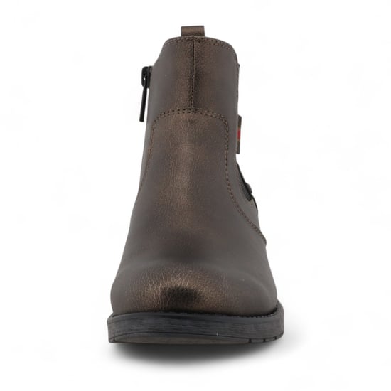 Botines Chelsea Mustang marrón dorado para mujer - Image 5
