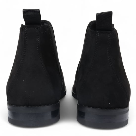 Botas Chelsea de ante negro para hombre, sin cordones y forradas en piel auténtica - Image 6
