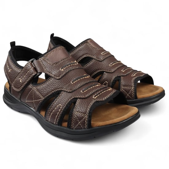 Sandalias informales ligeras con punta abierta para hombre en color azul marino - Image 2
