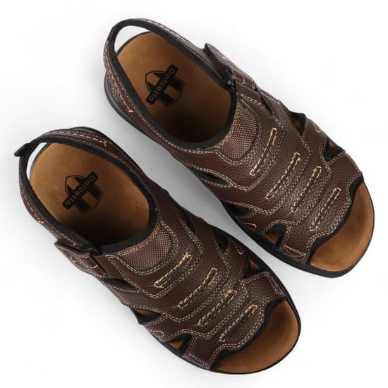 Sandalias informales ligeras con punta abierta para hombre en color azul marino - Image 4