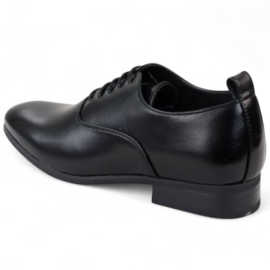 Zapatos Oxford Derby clásicos negros con cordones para hombre - Image 6