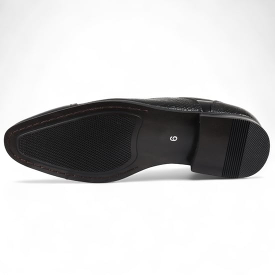 Zapatos formales brogue clásicos negros con cordones para hombre - Image 6