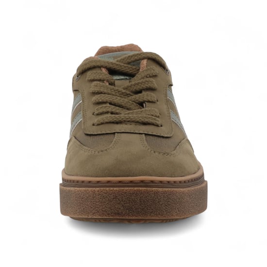 Zapatillas de plataforma Mustang para mujer en color verde oliva - Image 4
