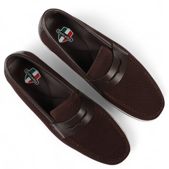 Mocasines marrones transpirables y ligeros sin cordones para hombre - Image 6