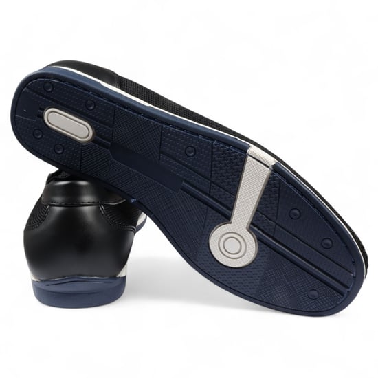 Mocasines transpirables y ligeros de malla azul marino para hombre - Image 6