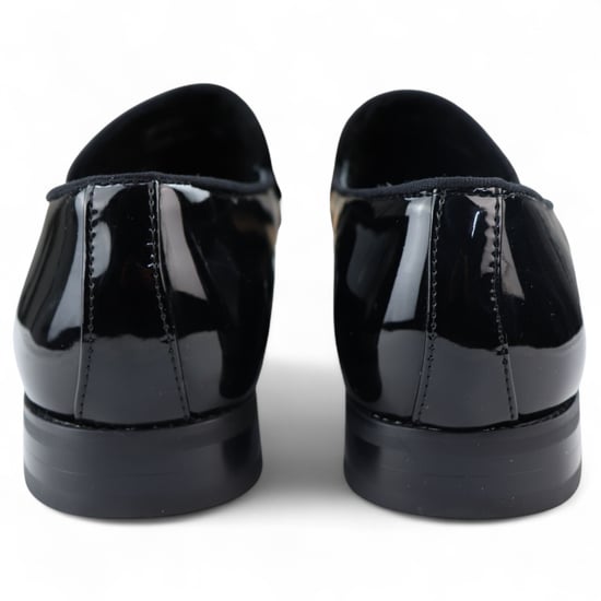 Mocasines elegantes negros para hombre, sin cordones, con forro de cuero y terciopelo - Image 5