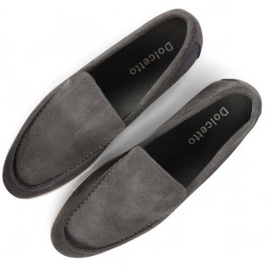 Mocasines grises resistentes sin cordones para hombre con plantilla acolchada - Image 3