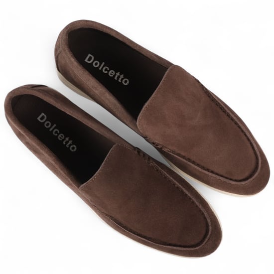 Mocasines marrones resistentes sin cordones para hombre con plantilla acolchada - Image 3