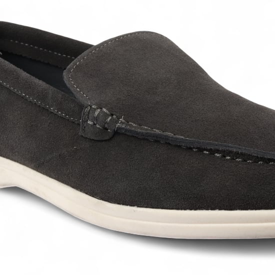 Mocasines negros resistentes sin cordones para hombre con plantilla acolchada - Image 3
