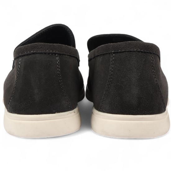 Mocasines negros resistentes sin cordones para hombre con plantilla acolchada - Image 4