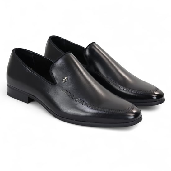 Mocasines clásicos marrones sin cordones para hombre - Image 2