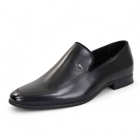 Mocasines clásicos marrones sin cordones para hombre - Image 3