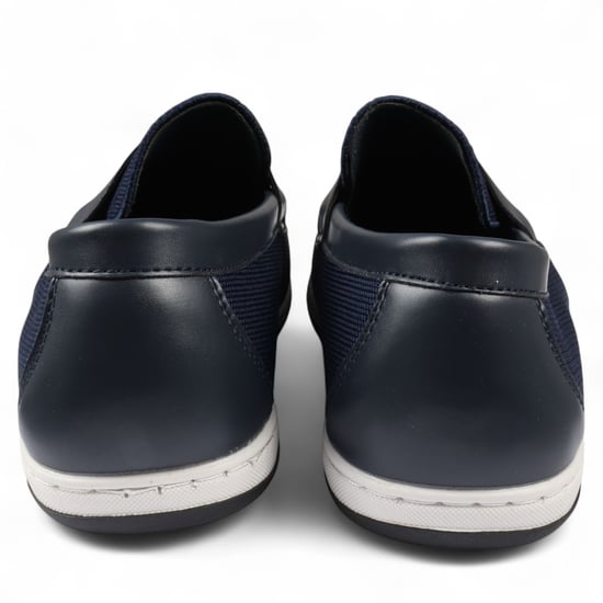 Mocasines transpirables y ligeros sin cordones para hombre en azul marino - Image 4